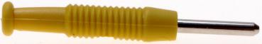 2mm Mini Stecker Hirschmann MST 3 Gelb Labor-Bananenstecker