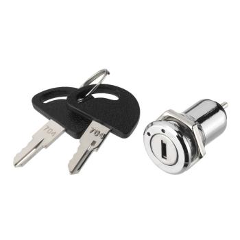 Schlüsselschalter  16mm 1xEin 2Pins / Lötkontakte incl.2 Schlüssel Stabile Ausführung